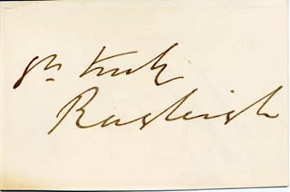 3rd Lord Rayleigh autograph