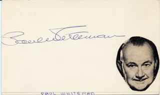 Paul Whiteman autograph