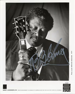 B.B. King autograph