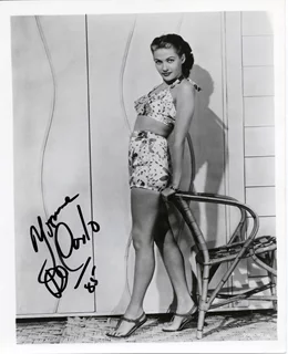 Yvonne DeCarlo autograph