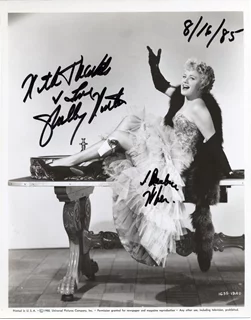 Shelley Winters autograph