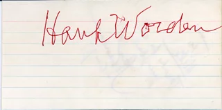 Hank Worden autograph