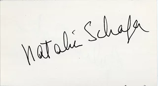 Natalie Schafer autograph