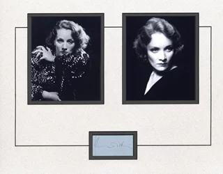 Marlene Dietrich autograph