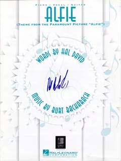 Burt Bacharach autograph