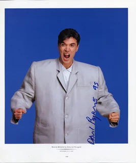 David Byrne autograph