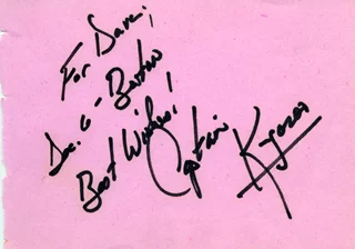 Captain Kangaroo autograph
