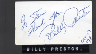 Billy Preston autograph