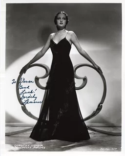 Dorothy Lamour autograph