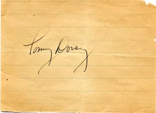 Tommy Dorsey autograph