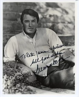 Gregory Peck autograph