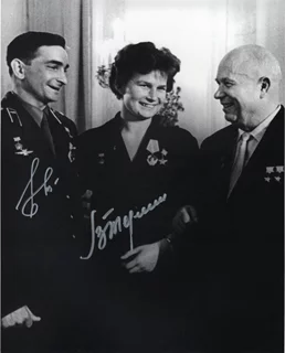 Tereshkova & Bykovsky autograph