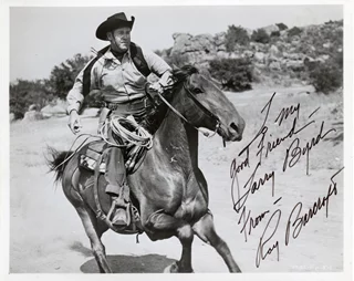 Roy Barcroft autograph