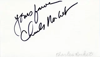 Charles Rocket autograph