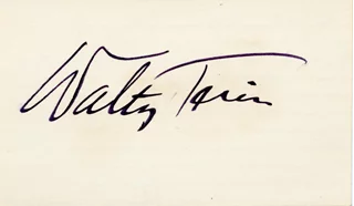 Walter Tevis autograph