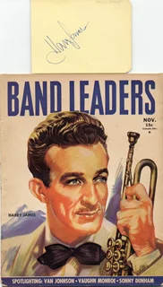 Harry James autograph