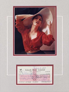 Ava Gardner autograph