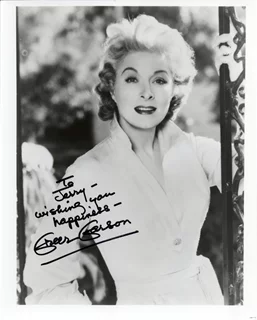 Greer Garson autograph