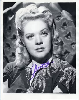 Alice Faye autograph