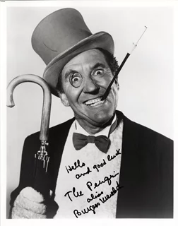 Burgess Meredith autograph