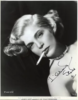 Lizabeth Scott autograph