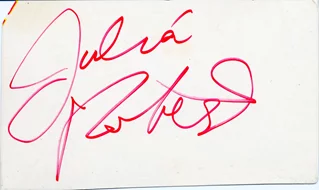 Julia Roberts autograph