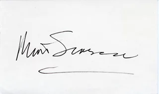 Martin Scorsese autograph