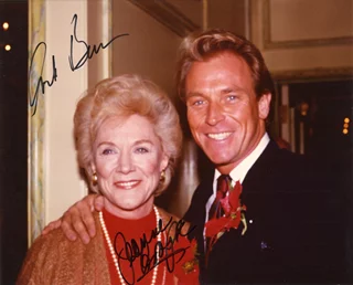 Jeanne Cooper & Corbin Bernsen autograph