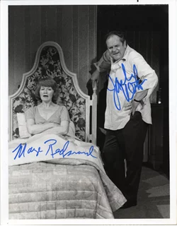 Jack Weston & Marge Redmond autograph