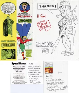 Cartoonist Lot autograph