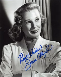 June Allyson autograph