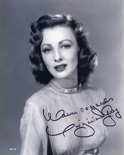 Virginia Grey autograph