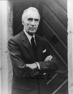 Christopher Lee autograph