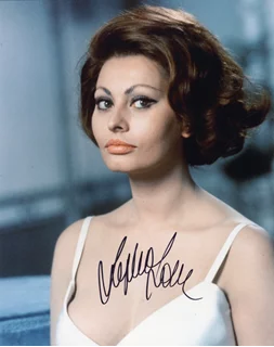 Sophia Loren autograph