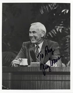 Johnny Carson autograph