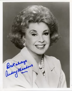 Audrey Meadows autograph