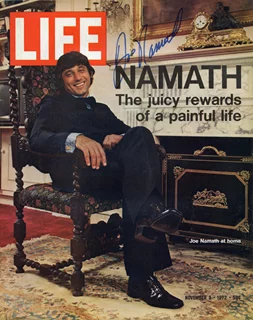 Joe Namath autograph