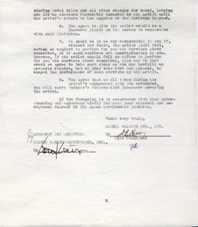 Walter Wanger autograph