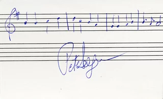 Pete Seeger autograph