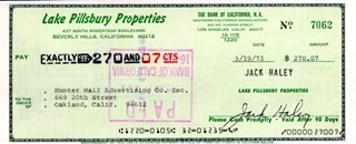 Jack Haley autograph