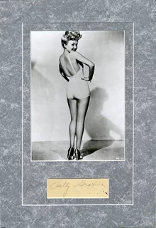 Betty Grable autograph