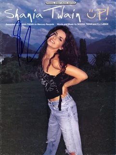 Shania Twain autograph
