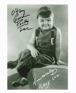 Gordon 'Porky' Lee autograph