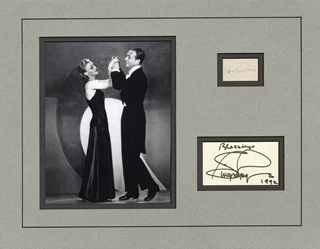 Fred Astaire & Ginger Rogers autograph