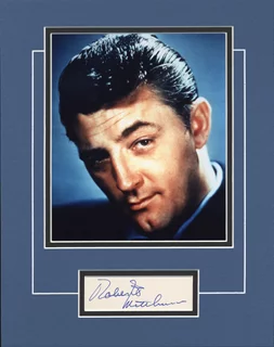 Robert Mitchum autograph