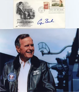 George H. W. Bush autograph