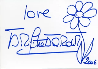 Brigitte Bardot autograph