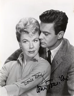 Doris Day & Louis Jourdan autograph