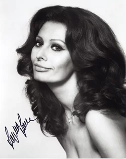 Sophia Loren autograph