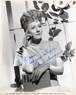 Irene Dunne autograph